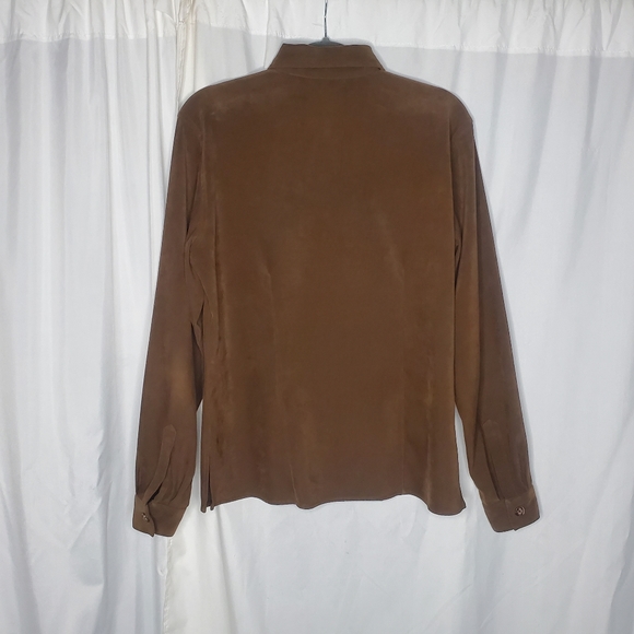 ◇◇ Van Heusen Chocolate Brown Two Piece Skirt Set Size Small/6 Modest - Picture 3 of 10